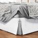 Saia Para Cama Box Casal Padrão Dual 1 Peça Matelada - Branco