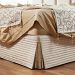 Saia Para Cama Box King Dual 1 Peça Matelada - Bege