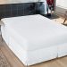 Saia Para Cama Box Queen Ponto Palito 1 Peça - Branco