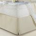 Saia Para Cama Box Queen Veneza 1 Peça Oxford - Bege