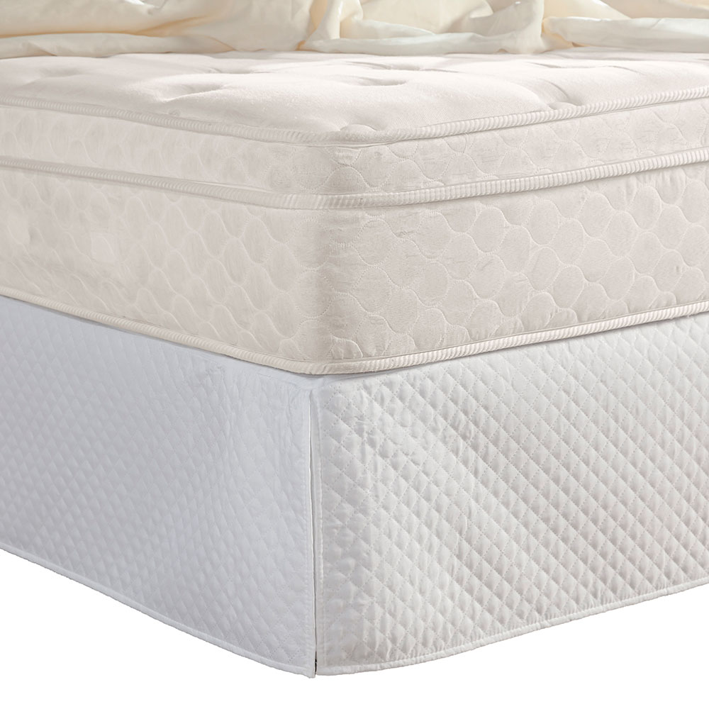 Saia Para Cama Box Solteiro Pratic Matelada 1 Peça - Branco