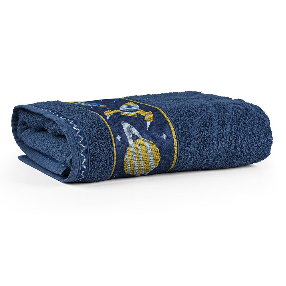 Toalha de Banho Kids Minimi 100% Algodão 1 Peça - Galaxia Marinho