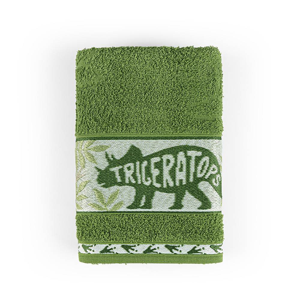 Toalha de Banho Kids Minimi 100% Algodão 1 Peça - Jurassico Verde