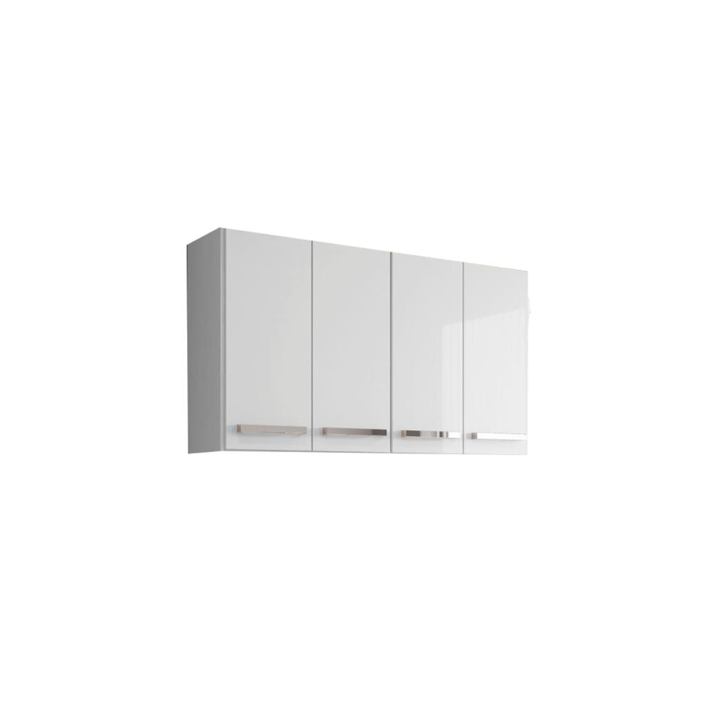 Armario Aereo Georgia Branco 4 Portas Bela Casa