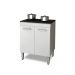 BALCÃO PARA COOKTOP 5 BOCAS 2 PORTAS BRANCO NAURU