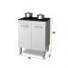 BALCÃO PARA COOKTOP 5 BOCAS 2 PORTAS BRANCO NAURU
