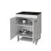 BALCÃO PARA COOKTOP 5 BOCAS 2 PORTAS BRANCO NAURU