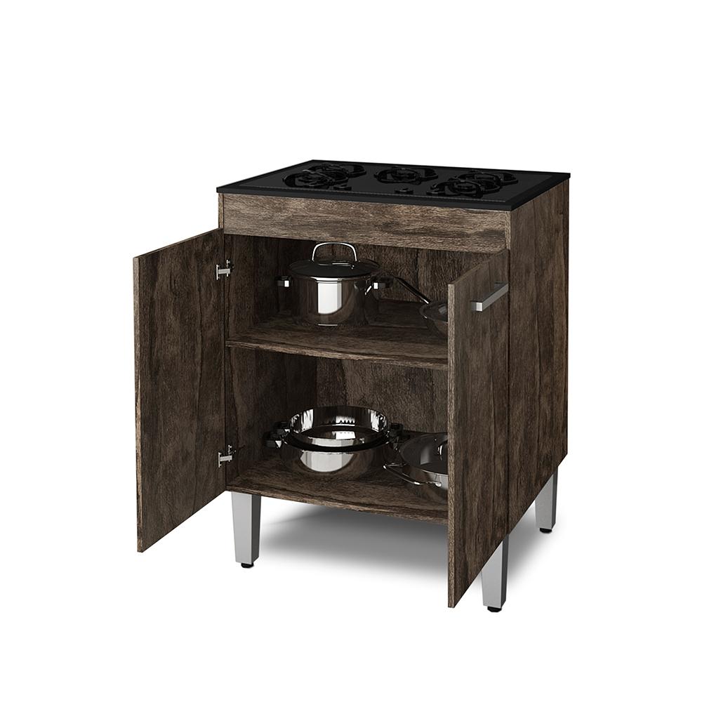 BALCÃO PARA COOKTOP 5 BOCAS 2 PORTAS CASTANI NAURU