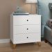 Conjunto 2 Mesas De Cabeceiras 3 Gavetas  Branco