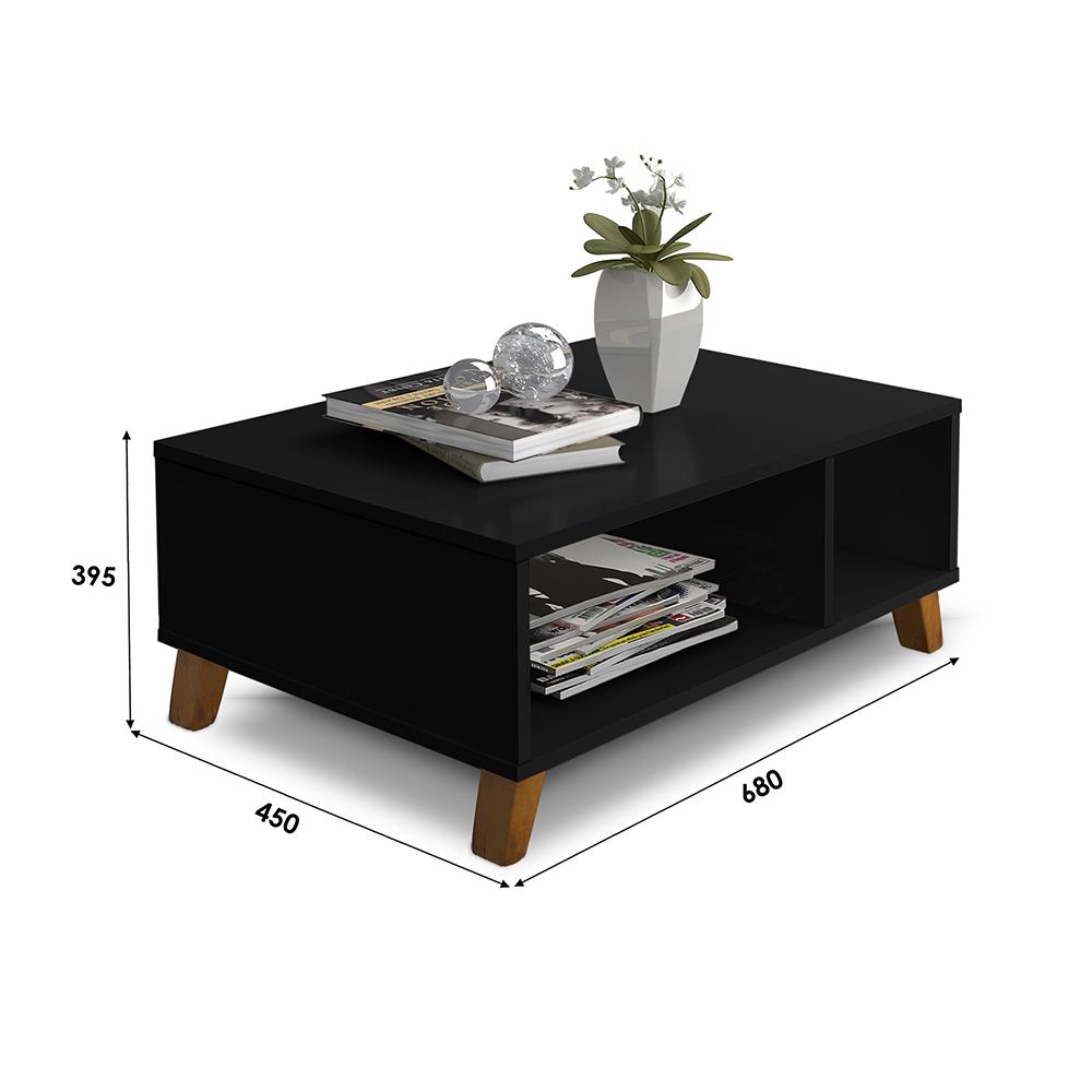 MESA DE CENTRO JORDANIA PRETO