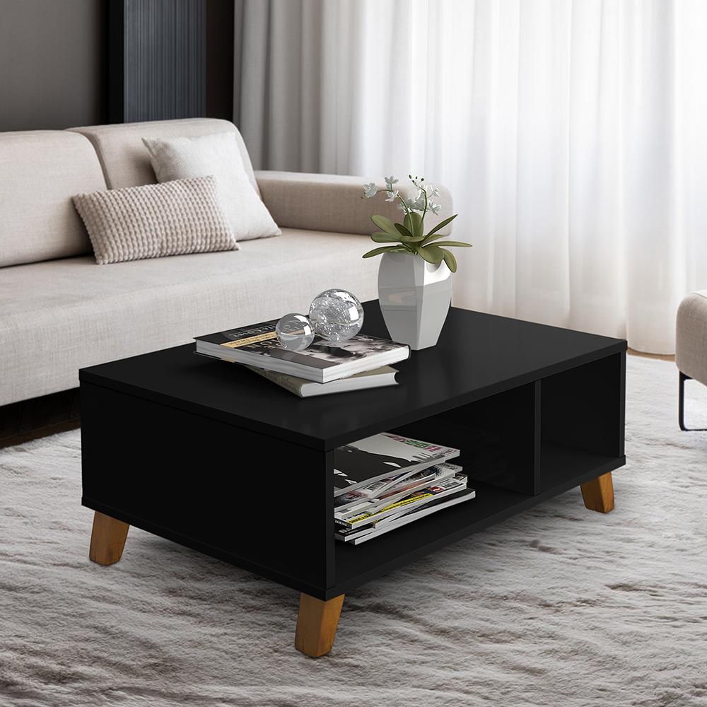 MESA DE CENTRO RETRO PRETO JORDANIA
