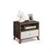 Mesa De Cabeceira 1 Gaveta E 1 Nicho  Castani Com Branco