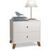 Mesa De Cabeceira 2 Gavetas  Branco