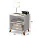 Mesa De Cabeceira Retro 2 Nichos  Branco Estonia