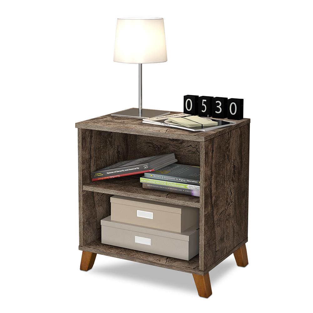 Mesa De Cabeceira Retro 2 Nichos Estonia