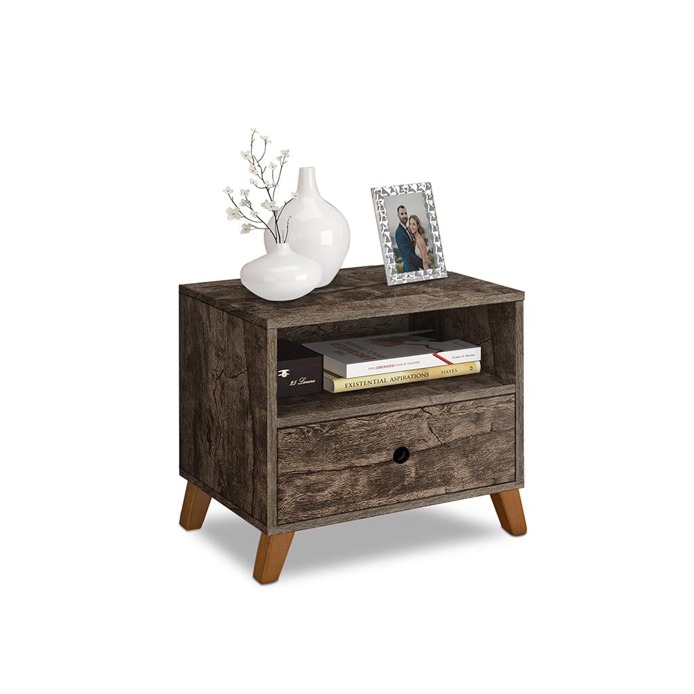 Mesa De Cabeceira Retro Castani Brunei