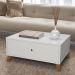 Mesa De Centro 1 Gaveta Retro Branco Camboja