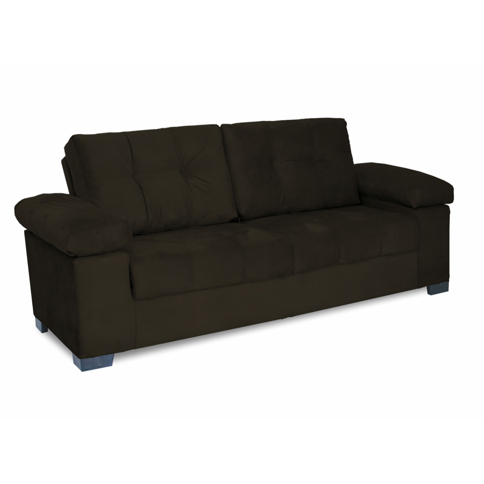 Sofá 3 Lugares Monte Carlo Suede Marrom