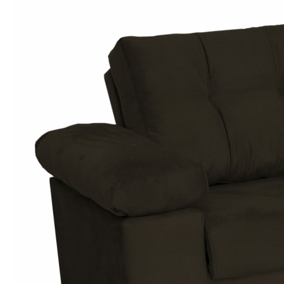 Sofá 3 Lugares Monte Carlo Suede Marrom
