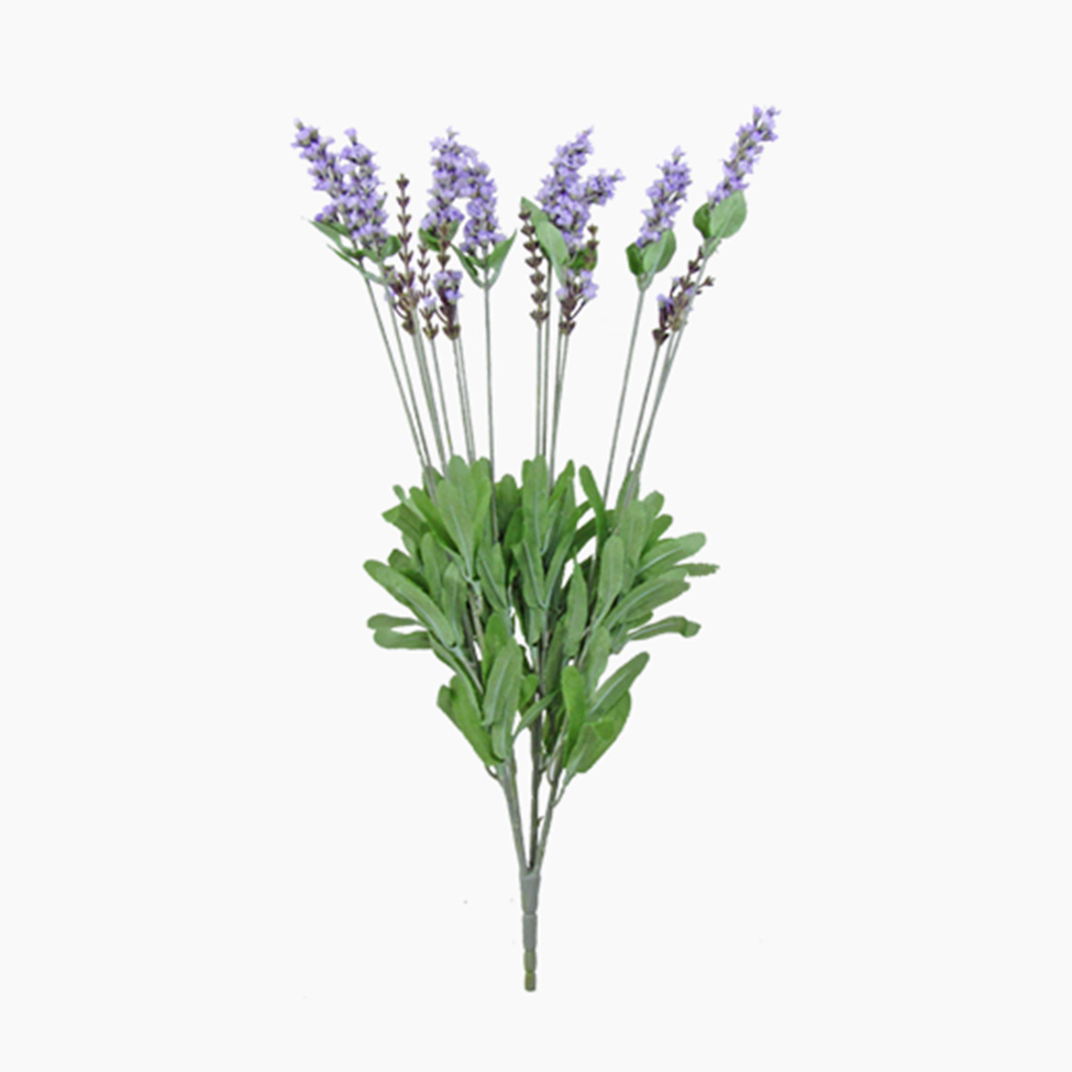 Bouque Artificial Lavanda Lilás e Verde