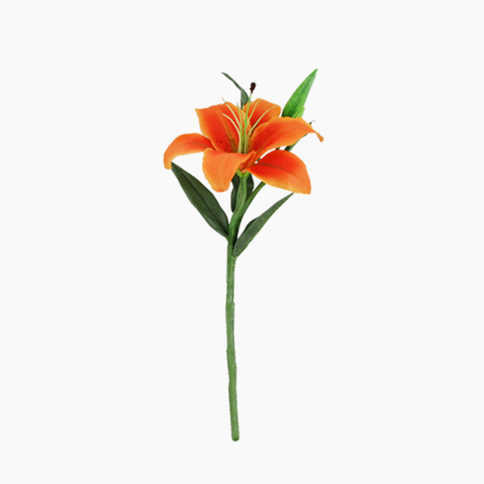 Flor Artificial Tiger Lily Laranja