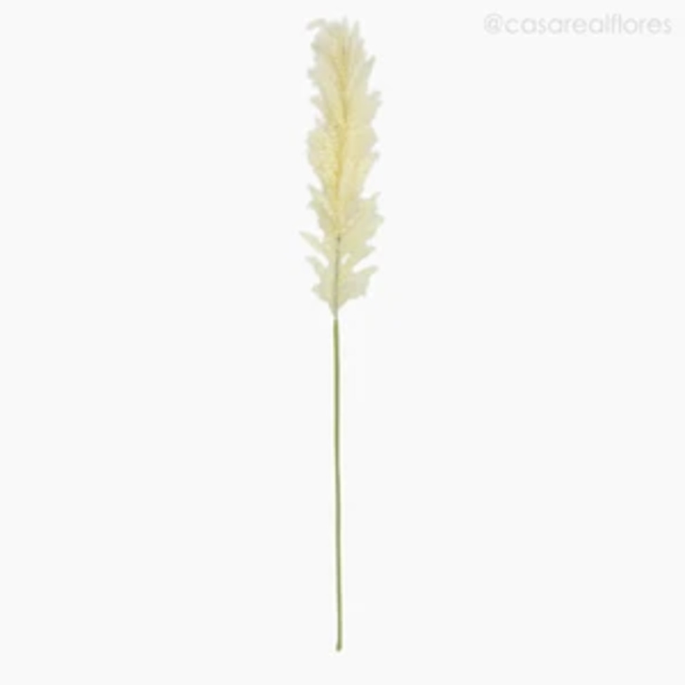 Galho Decorativo Flor de Milho Creme