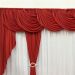 Cortina Idealle para Varão em Malha 4,00m x 2,60m Sala Quarto Top - Vermelha