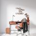 Frase de Parede Dev I turn coffee into Code 60x47 Marrom