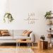 Frase de Parede Lar doce Lar 120x87 Areia