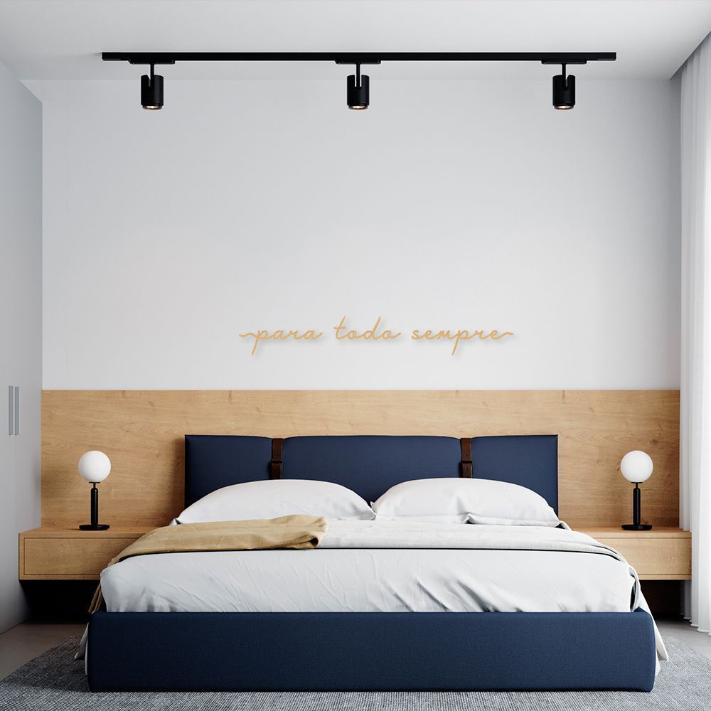 Frase de Parede Para todo Sempre 250x35 Areia