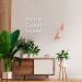 Frase de Parede em Relevo Home Sweet Home 120x117 Branco