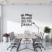 Frase de Parede em Relevo Sonhar e Fazer 150x122 Preto