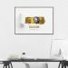 Quadro 1 Milhão de Reais Gold 100x70 Filete Marrom