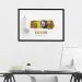 Quadro 1 Milhão de Reais Gold 86x60 Caixa Preto
