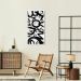 Quadro Abstract Letters 100x50 Caixa Branco Branco