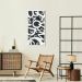 Quadro Abstract Letters 100x50 Caixa Branco Preto