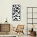 Quadro Abstract Letters 60x30 Filete Preto Preto