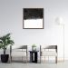 Quadro Abstrato Black Square 43x43 Caixa Marrom