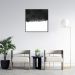 Quadro Abstrato Black Square 60x60 Filete Preto
