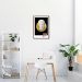 Quadro Abstrato Marble Head F 43x30 Caixa Marrom