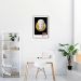Quadro Abstrato Marble Head F 60x43 Filete Marrom
