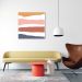 Quadro Abstrato Sand Colors 86x86 Filete Branco