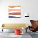 Quadro Abstrato Sand Colors 86x86 Filete Marfim