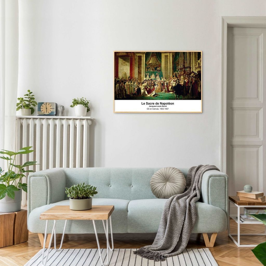 Quadro Art C Le Sacre de Napoleon 100x70 Filete Marfim