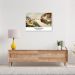 Quadro Art C The Creation of Adam 86x60 Filete Branco