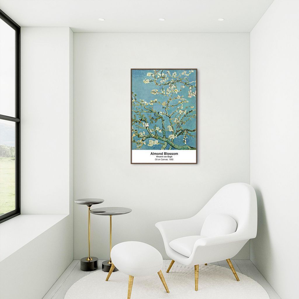 Quadro Art Collection Almond Blossom 86x60 Filete Marrom