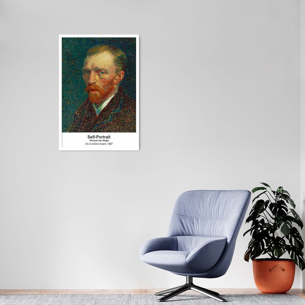 Quadro Art Collection Self-Portrait 43x30 Caixa Branco
