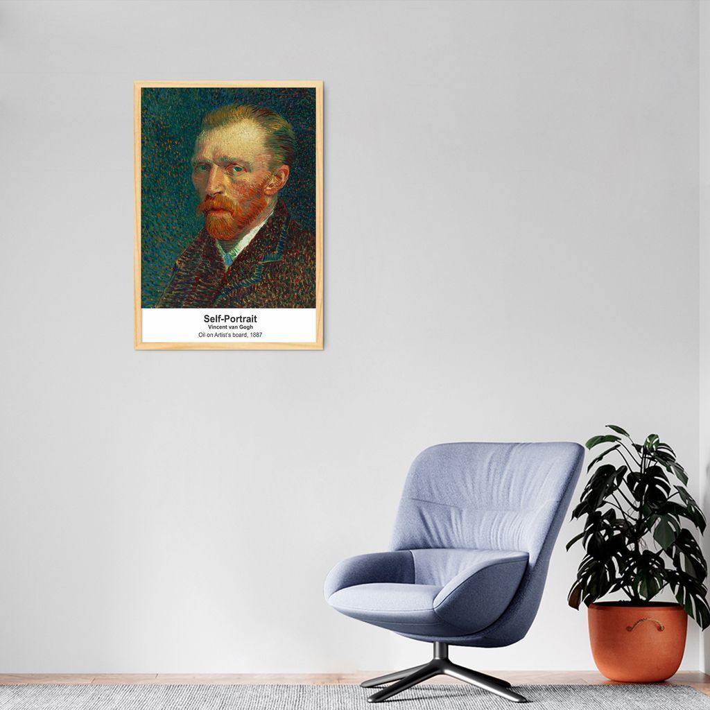 Quadro Art Collection Self-Portrait 43x30 Caixa Marfim