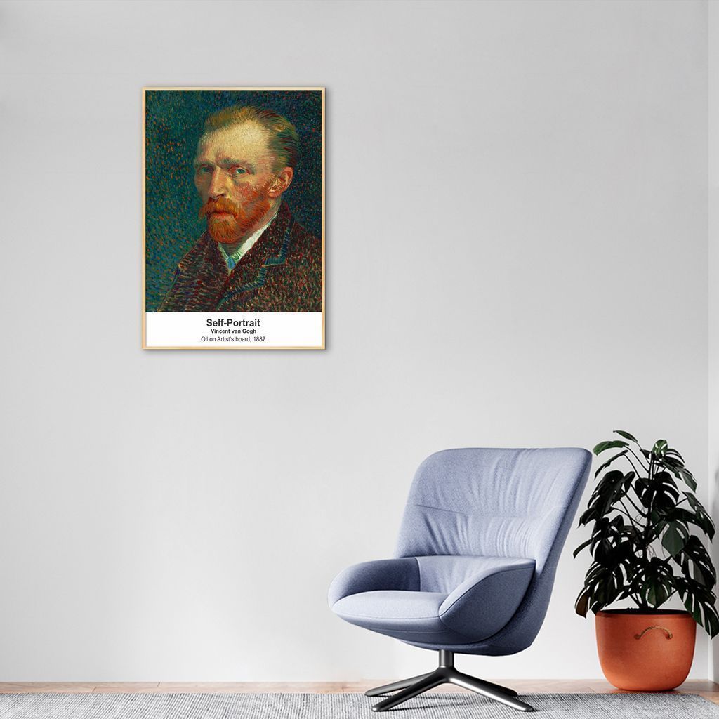 Quadro Art Collection Self-Portrait 60x43 Filete Marfim