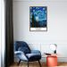 Quadro Art Collection Starry Night 43x30 Caixa Marrom